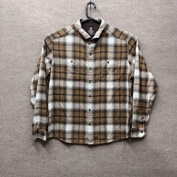 Kuhl Other - Kuhl The Law Flannel Shirt Mens XL Brown Plaid Button Up Long Sleeve